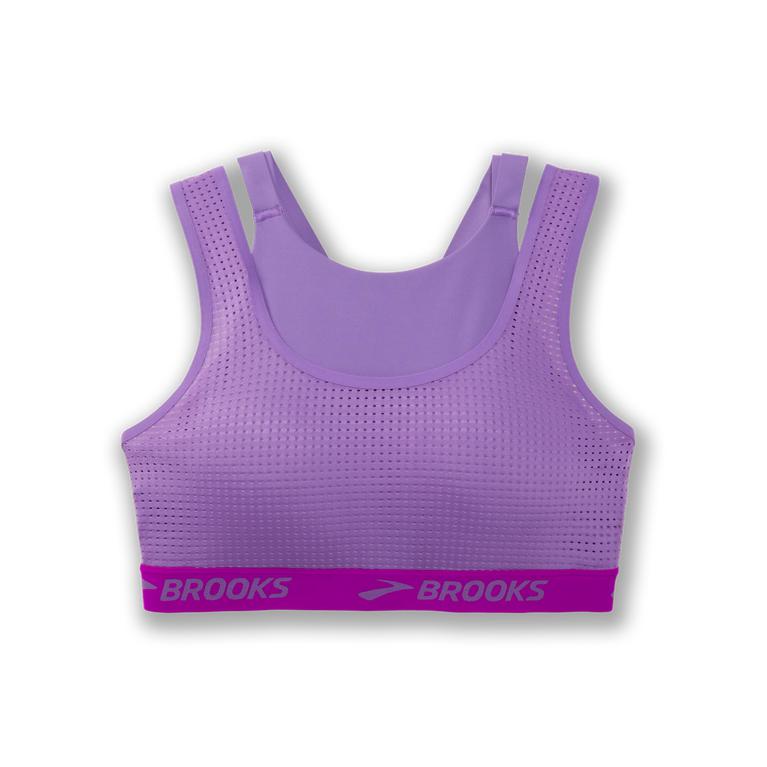 Brooks Drive Mesh - Womens Running Bra - Heliotrope/Magenta/Mediumpurple (20546DBAV)